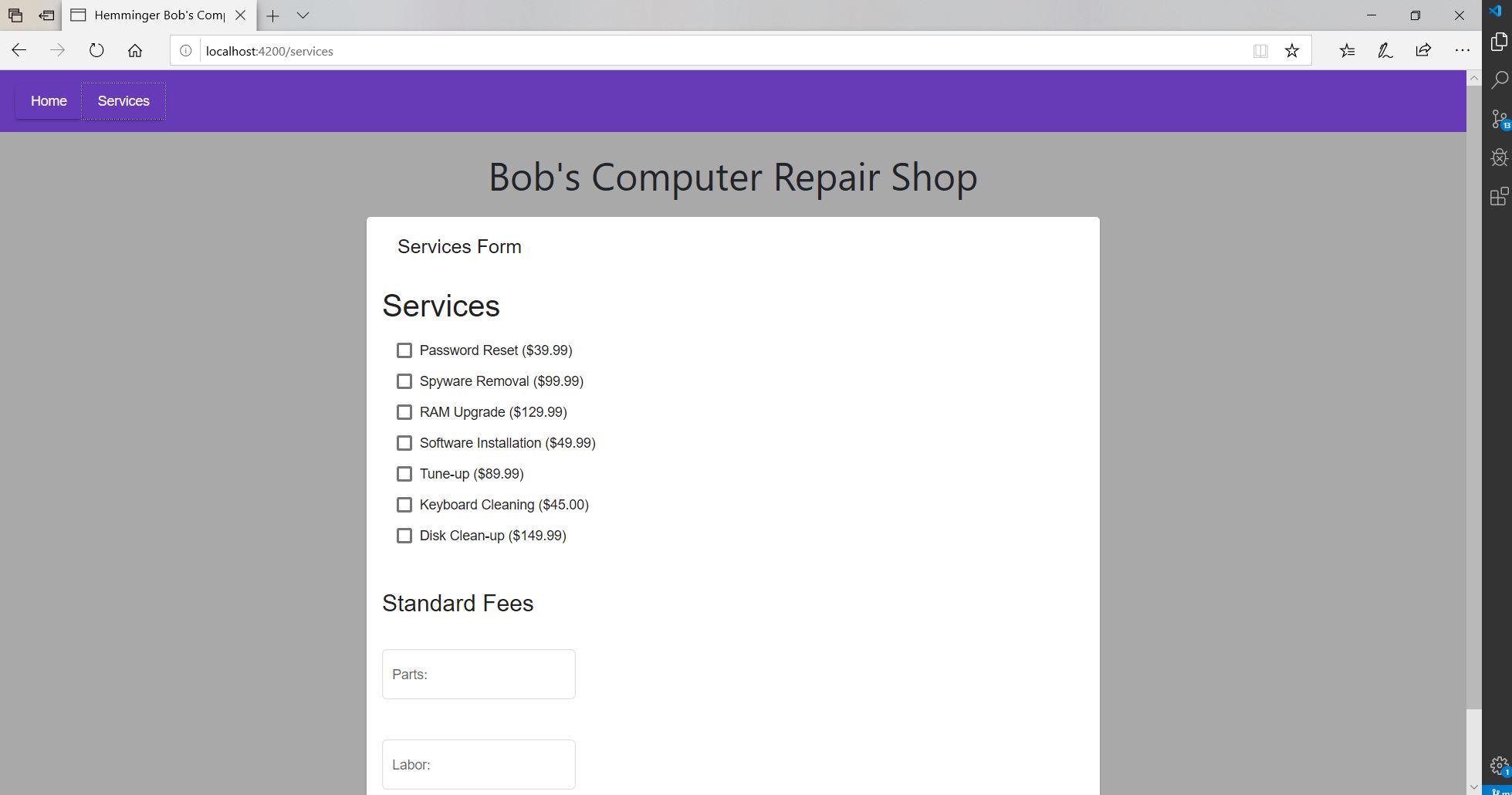 Bob's Computer Repair Shop Project